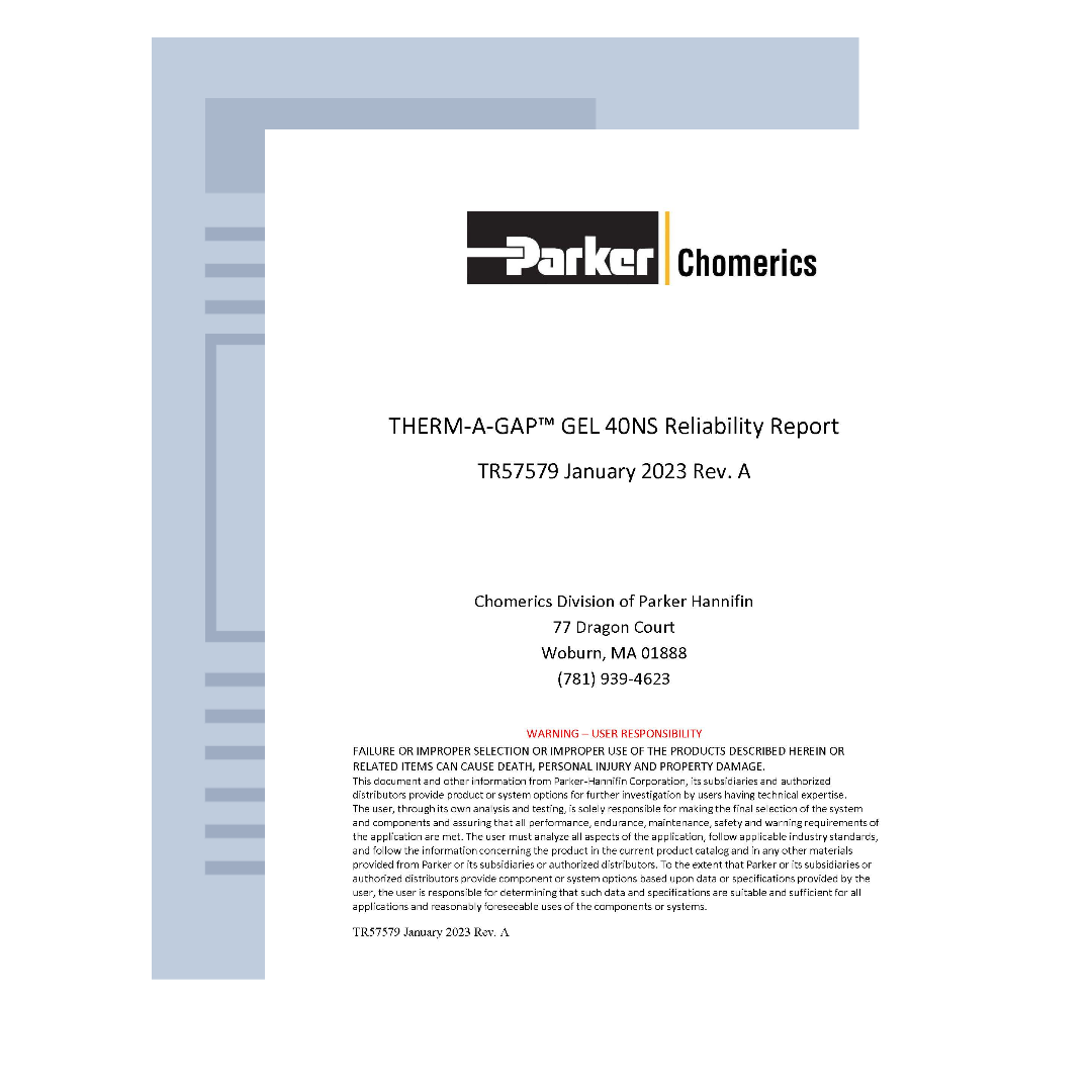 THERM-A-GAP GEL 40NS Reliability Test Report