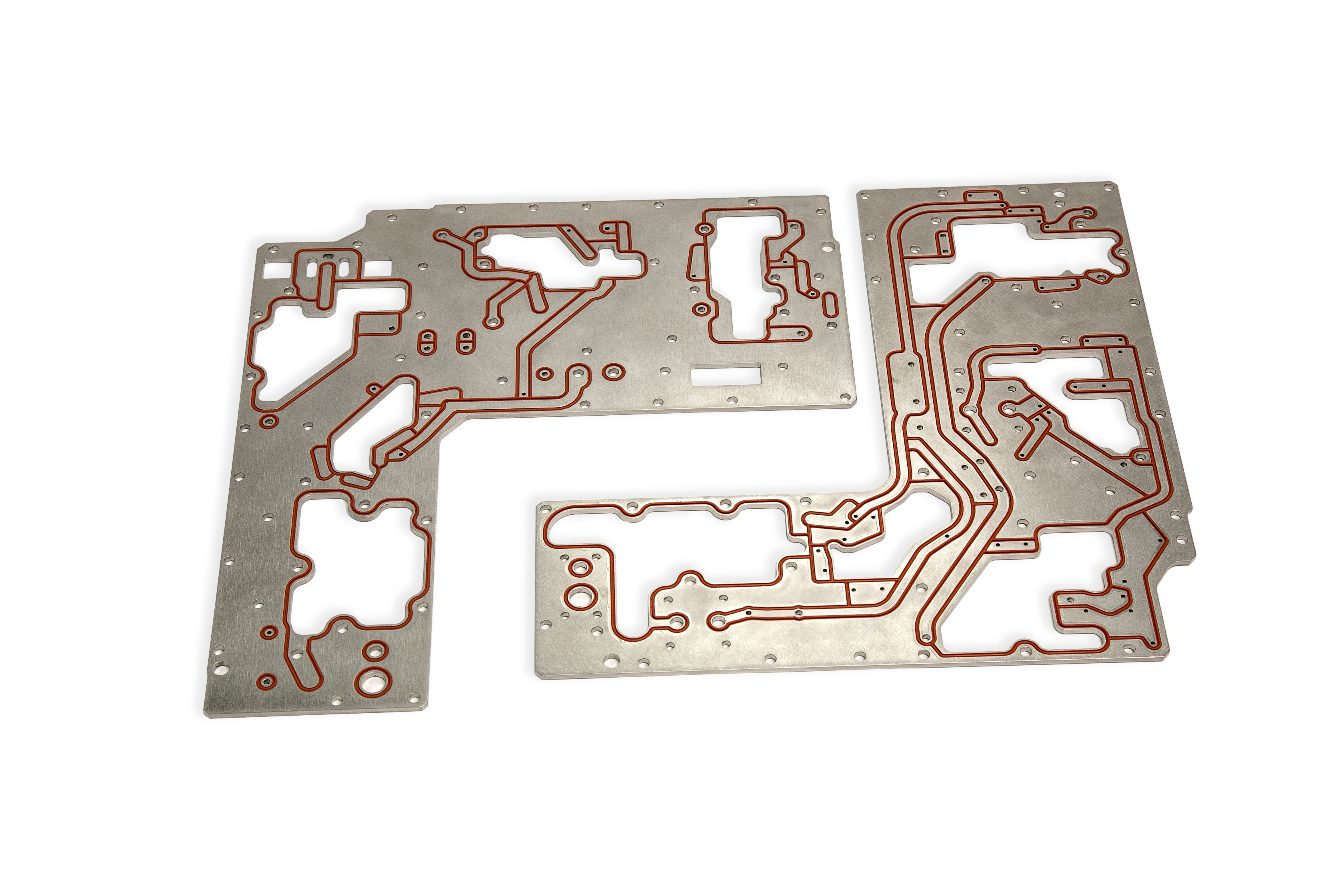 Sealing plate used to channel fluids in laser vision correction surgical equipment