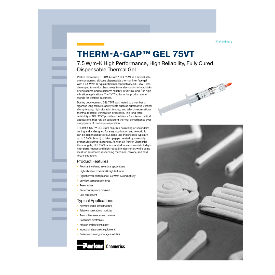  THERM-A-GAP GEL 75VT Datasheet