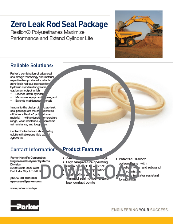 Learn more about validated seal packages for hydraulic cylinders