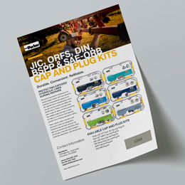 JIC, ORFS, DIN & BSPP Cap and Plug Kits Bulletin