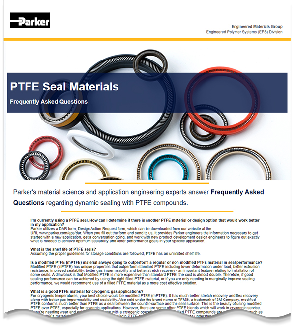 Frequently Asked Questions regarding PTFE Seal Materials for Dynamic Applications