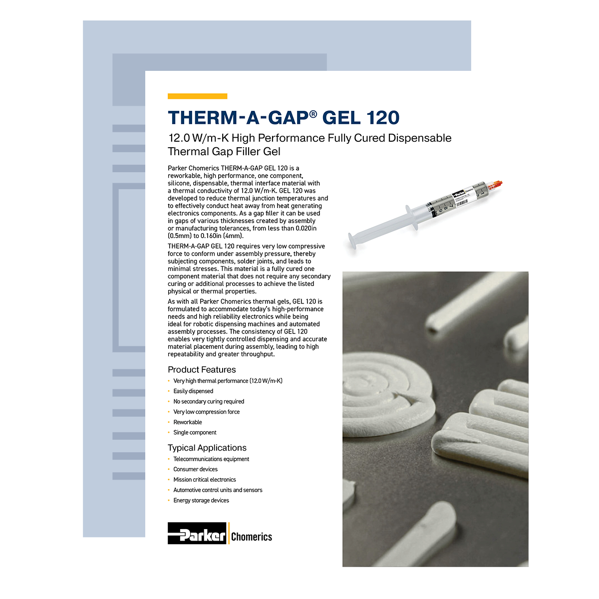  THERM-A-GAP GEL 120 Datasheet