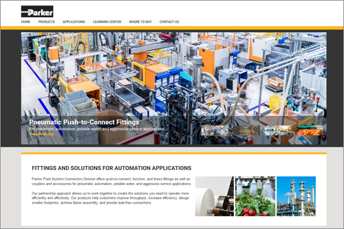 Additional brochures, videos, and case studies can be found at www.parker.com/automation-fittings