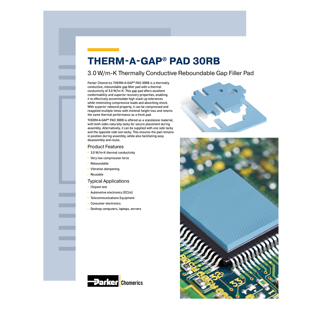  THERM-A-GAP PAD 120LOE Datasheet